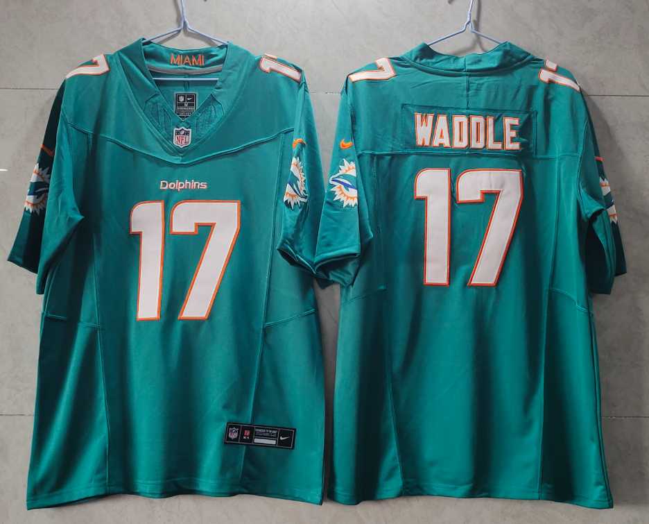 Men's Miami Dolphins #17 Jaylen Waddle Green 2023 FUSE Vapor Limited Throwback Stitched Jersey,We sell and wholesale Men's Miami Dolphins #17 Jaylen Waddle Green 2023 FUSE Vapor Limited Throwback Stitched Jersey on line form chian!